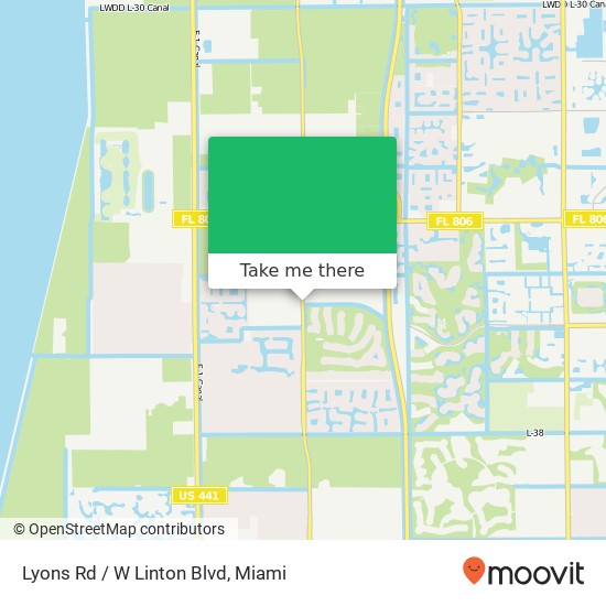 Lyons Rd / W Linton Blvd map