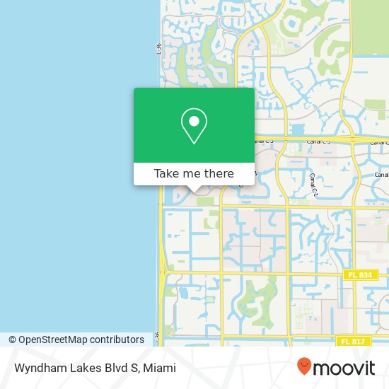 Mapa de Wyndham Lakes Blvd S