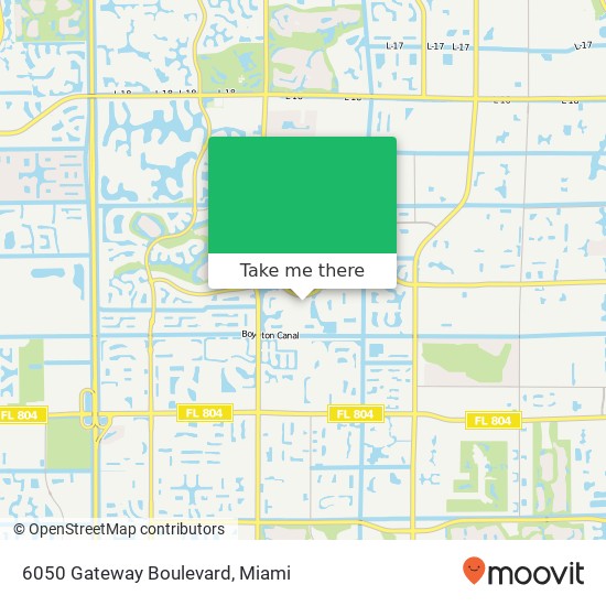 6050 Gateway Boulevard map