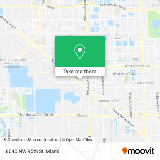 Mapa de 8040 NW 95th St