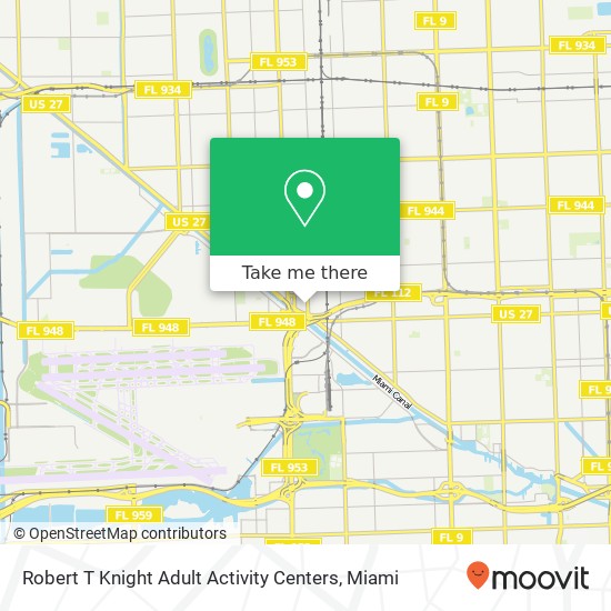 Robert T Knight Adult Activity Centers map