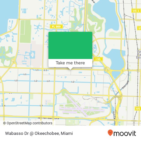 Wabasso Dr @ Okeechobee map