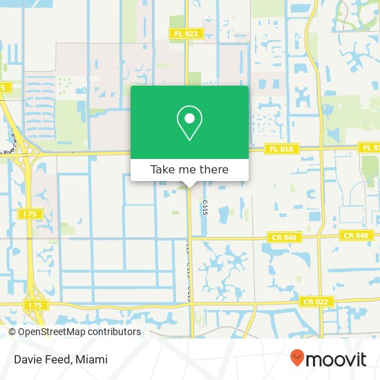 Davie Feed map