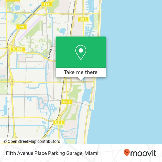Mapa de Fifth Avenue Place Parking Garage