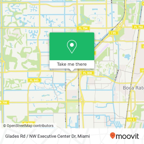 Glades Rd / NW Executive Center Dr map