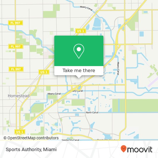 Sports Authority map