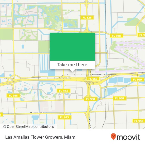 Las Amalias Flower Growers map