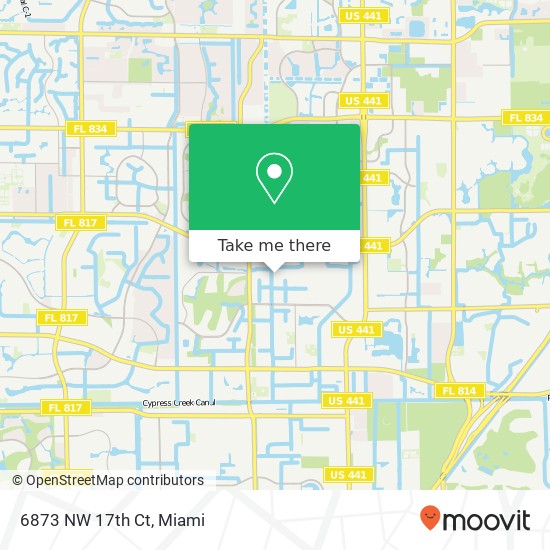 Mapa de 6873 NW 17th Ct