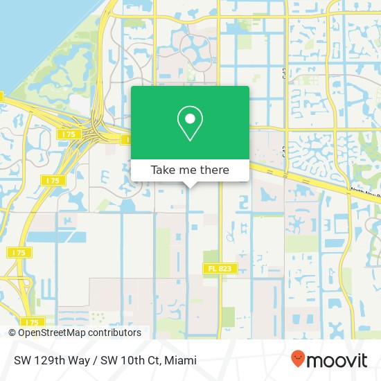 SW 129th Way / SW 10th Ct map