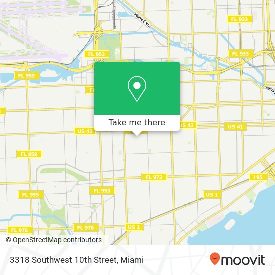 Mapa de 3318 Southwest 10th Street