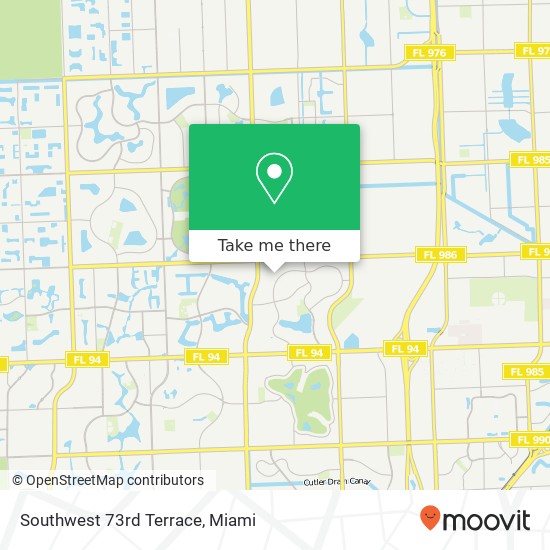 Mapa de Southwest 73rd Terrace