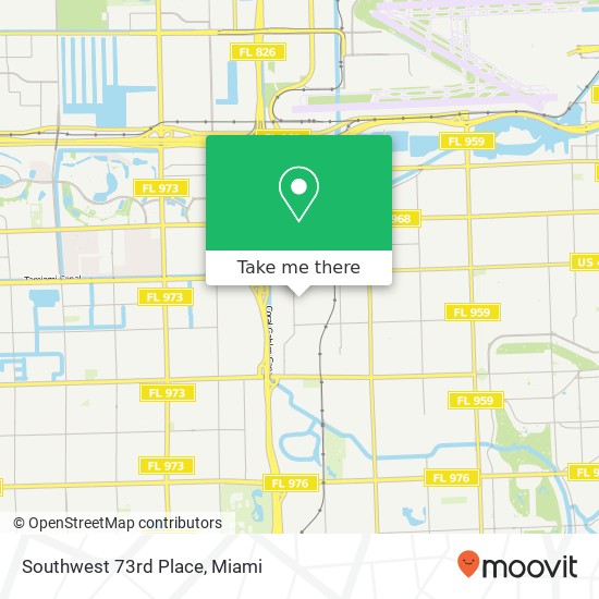 Southwest 73rd Place map