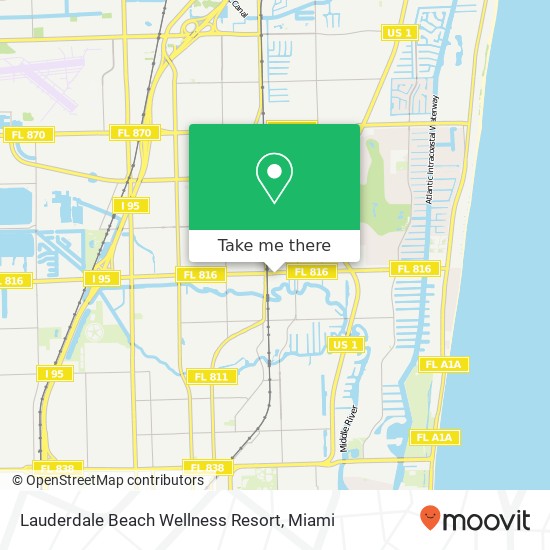 Lauderdale Beach Wellness Resort map