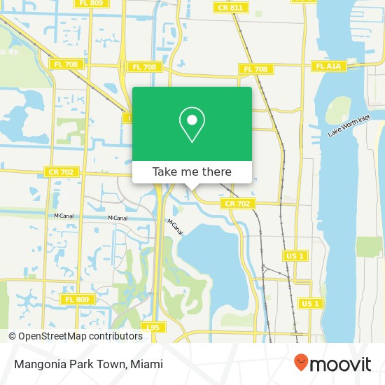 Mangonia Park Town map