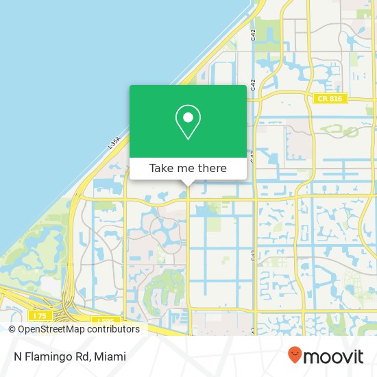 N Flamingo Rd map