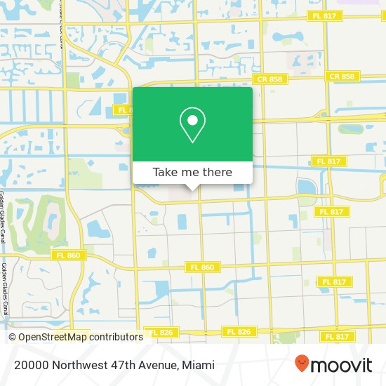 20000 Northwest 47th Avenue map