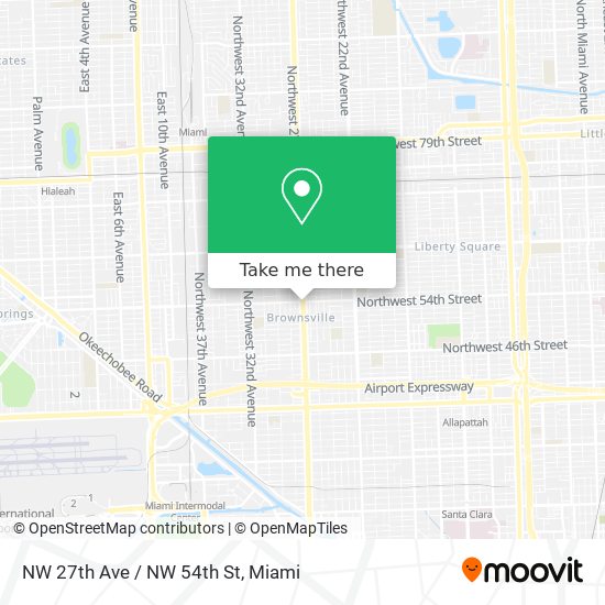 NW 27th Ave / NW 54th St map