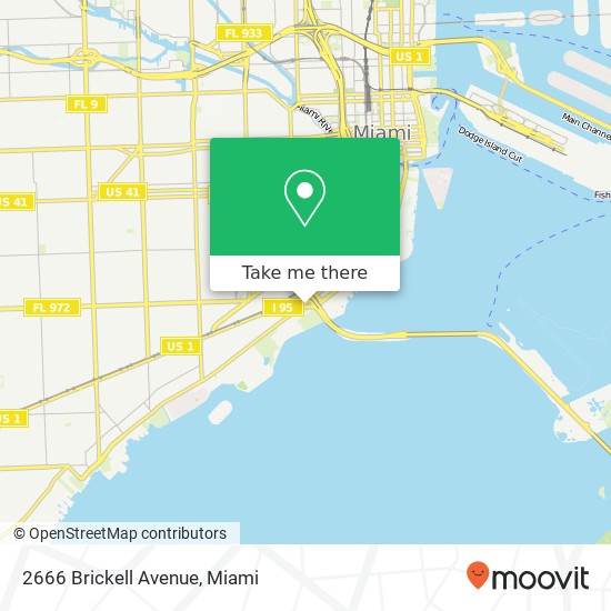 2666 Brickell Avenue map