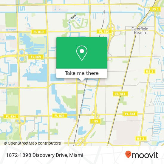 Mapa de 1872-1898 Discovery Drive