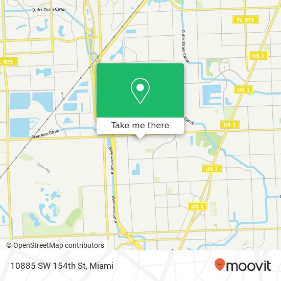 10885 SW 154th St map