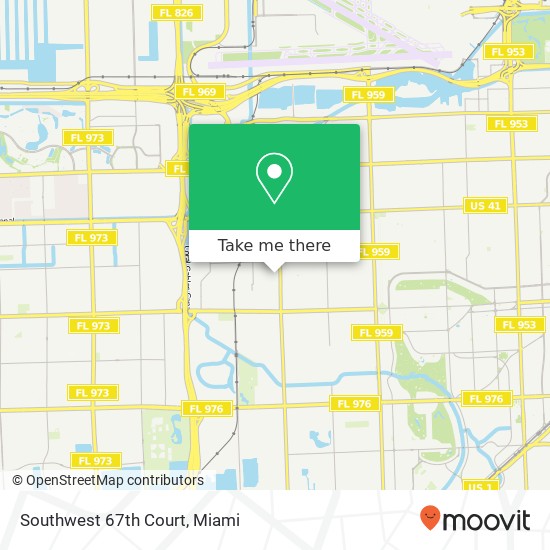 Mapa de Southwest 67th Court