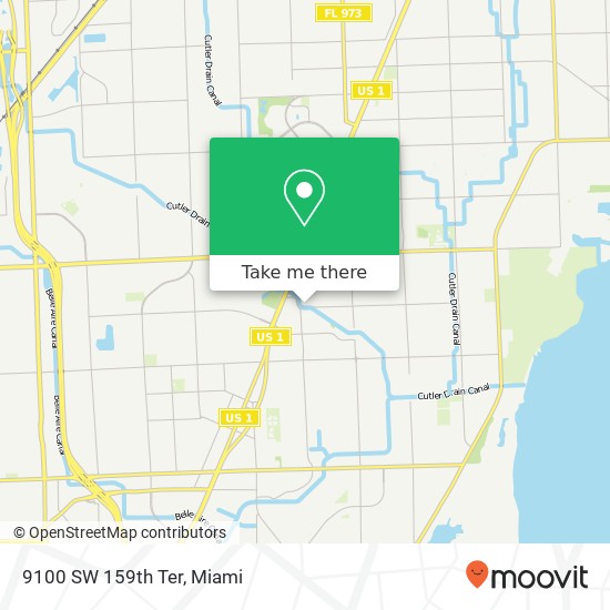 9100 SW 159th Ter map