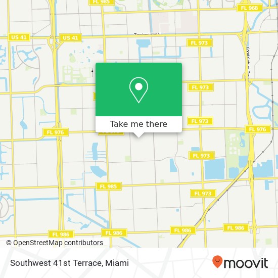 Southwest 41st Terrace map