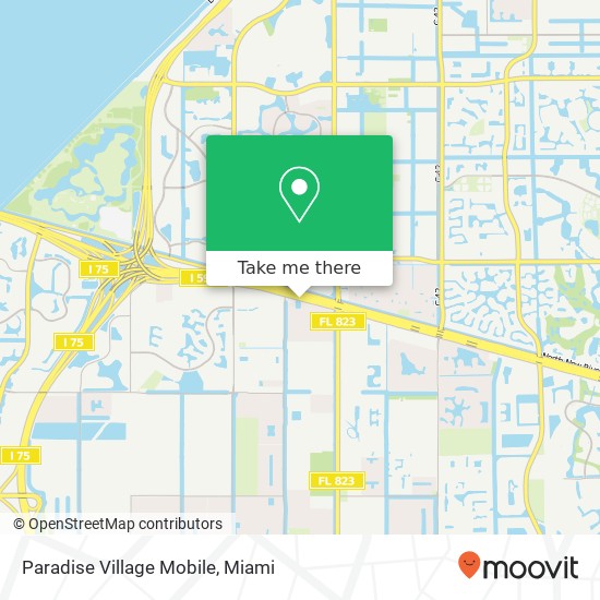 Mapa de Paradise Village Mobile