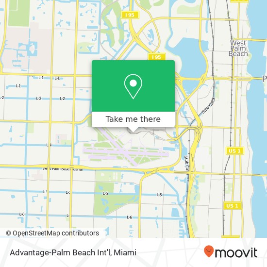Advantage-Palm Beach Int'l map