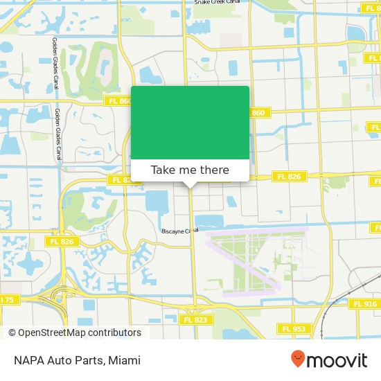 NAPA Auto Parts map