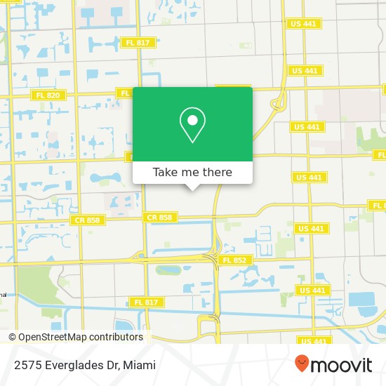 2575 Everglades Dr map