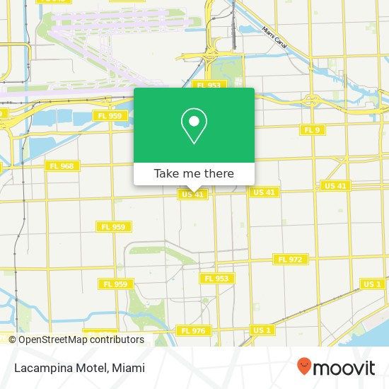 Lacampina Motel map