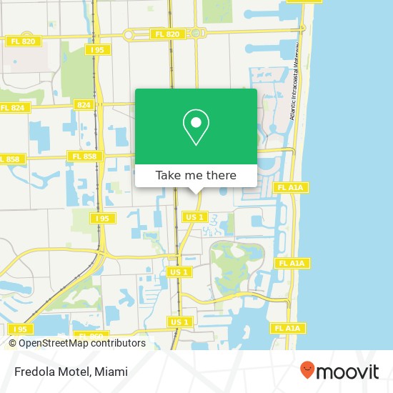 Fredola Motel map