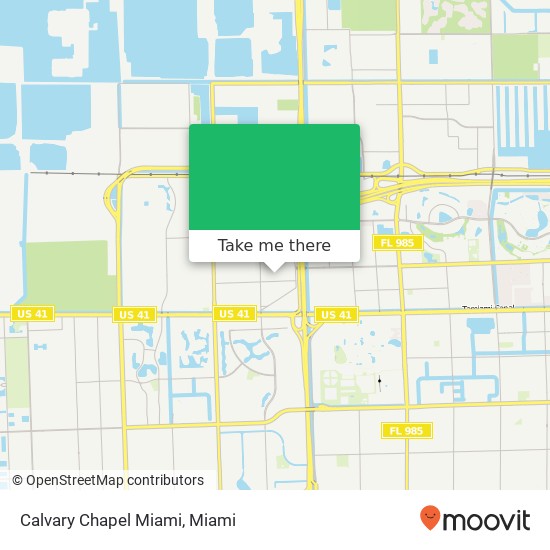 Mapa de Calvary Chapel Miami