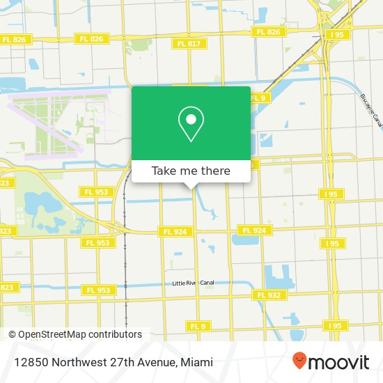 Mapa de 12850 Northwest 27th Avenue