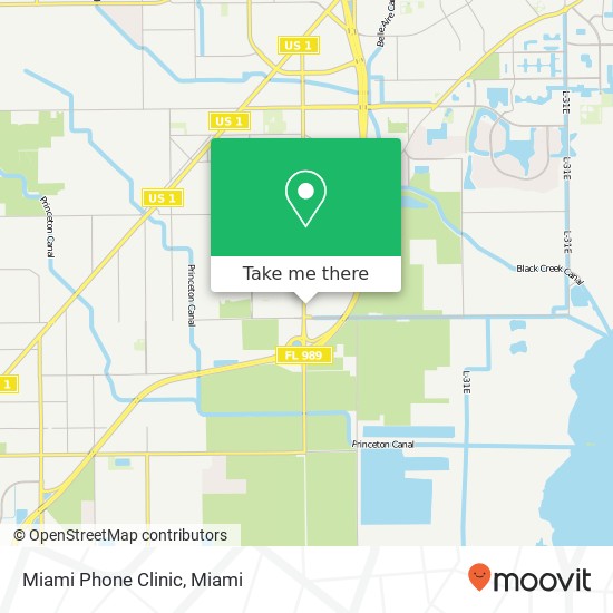 Mapa de Miami Phone Clinic