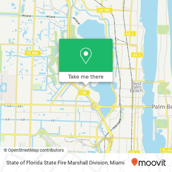 Mapa de State of Florida State Fire Marshall Division