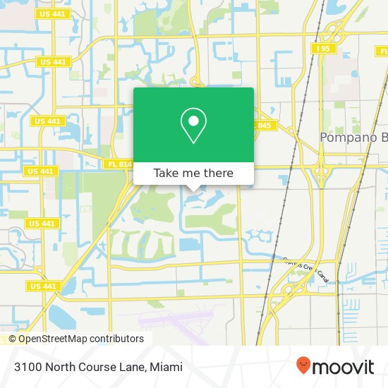 3100 North Course Lane map