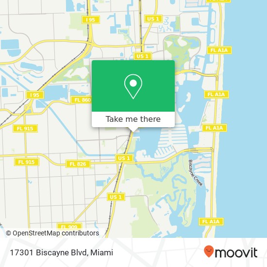 17301 Biscayne Blvd map