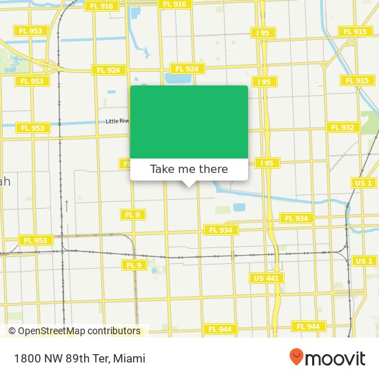 1800 NW 89th Ter map