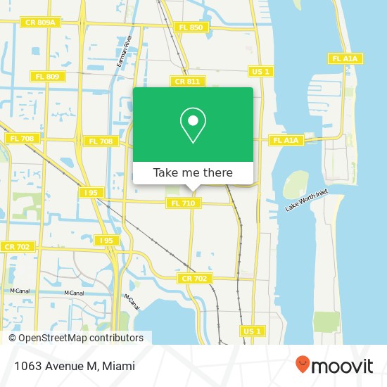 Mapa de 1063 Avenue M