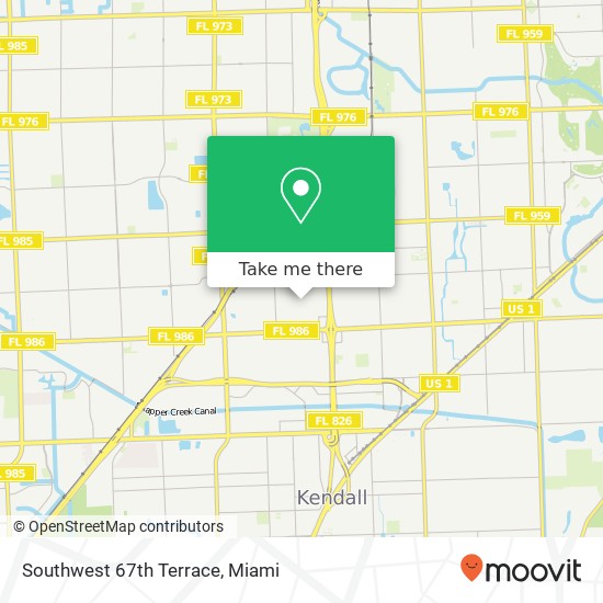 Mapa de Southwest 67th Terrace