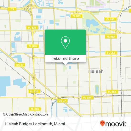 Hialeah Budget Locksmith map