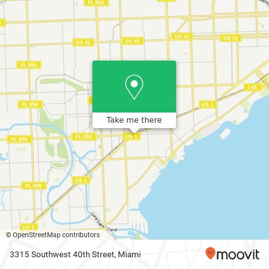 3315 Southwest 40th Street map