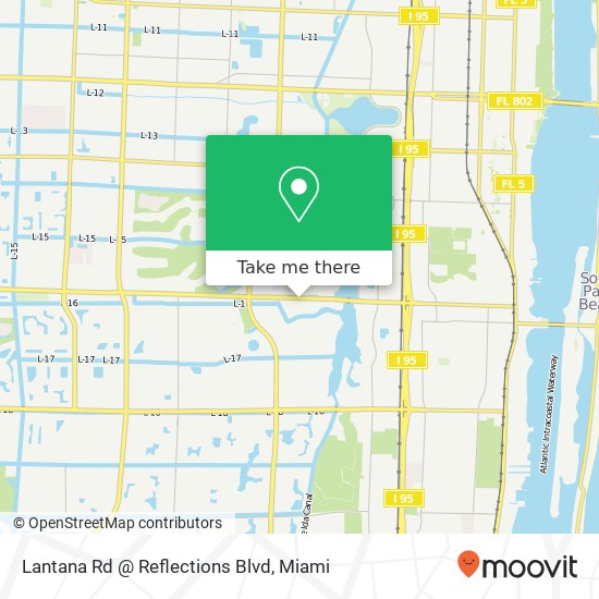 Mapa de Lantana Rd @ Reflections Blvd