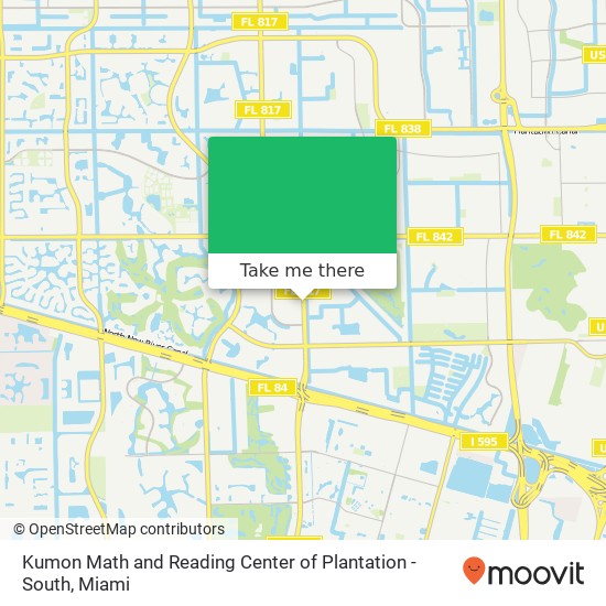 Mapa de Kumon Math and Reading Center of Plantation - South