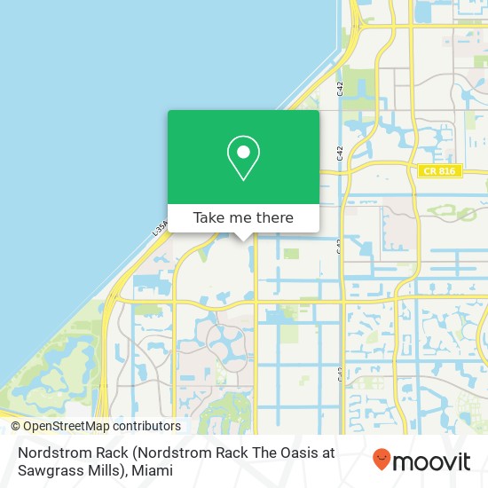 Mapa de Nordstrom Rack (Nordstrom Rack The Oasis at Sawgrass Mills)