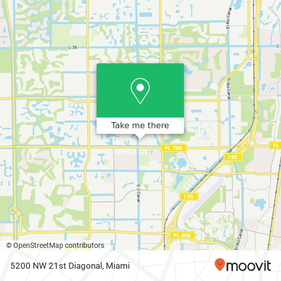 5200 NW 21st Diagonal map