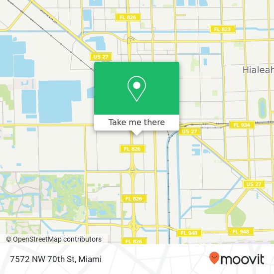 Mapa de 7572 NW 70th St