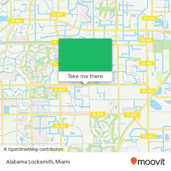 Alabama Locksmith map